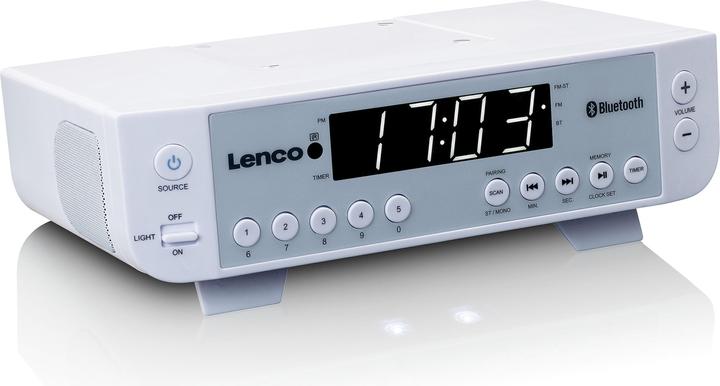 Produktbild Lenco KCR-100 Küchenradio UKW Bluetooth® Weiss (FM, Bluetooth)