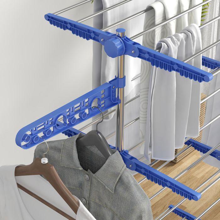 Actual product image Swisshandel24 Laundry rack with castors Tumble dryer tower, stand dryer with folding wing, laundry tower for in (0.65 m)