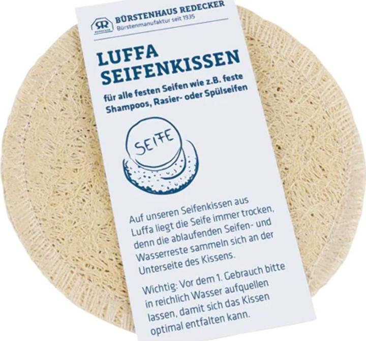 Actual product image Bürstenhaus Redecker Soap Pillow Loofah ø 11 cm