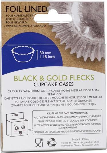 Image du produit PME Moules à cupcakes noir & or (5 cm)