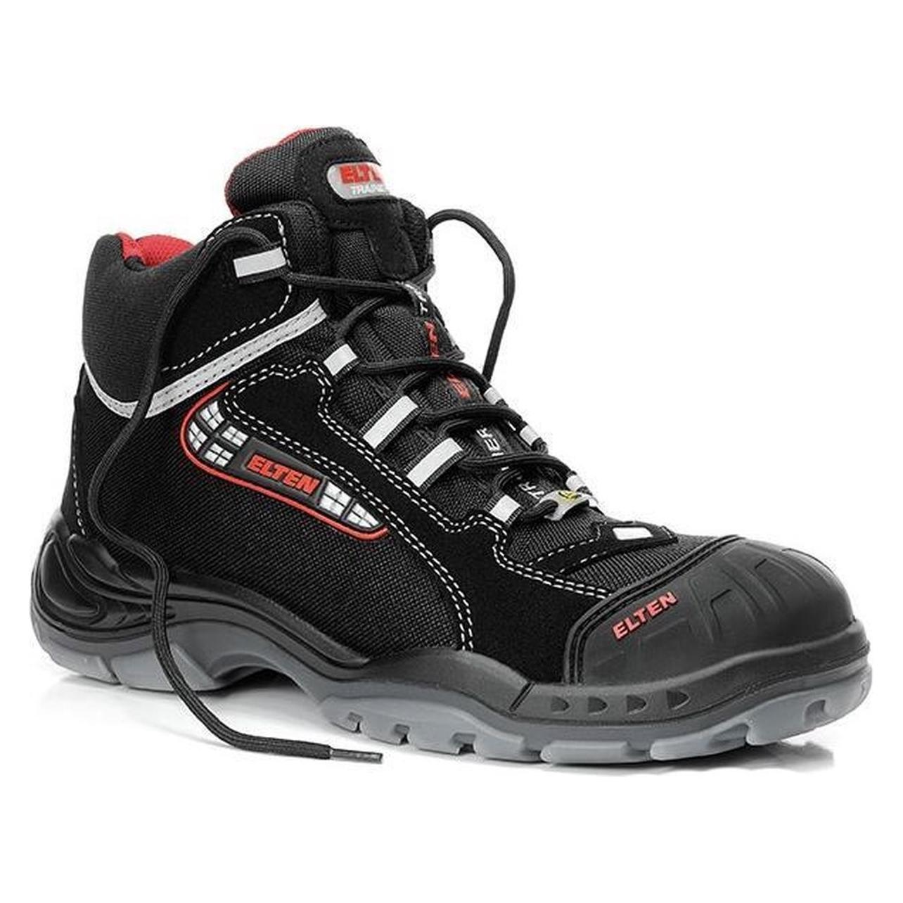 Elten, Werkschoenen, Unisex S3 Veiligheidslaarzen "Sander Pro Esd" Zwart Maat 43 (S3, 43)