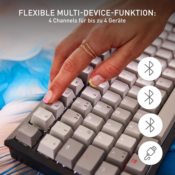 Actual product image CHERRY TAS Keyboard wireless MX 2A brown (DE, Cable, Wireless)