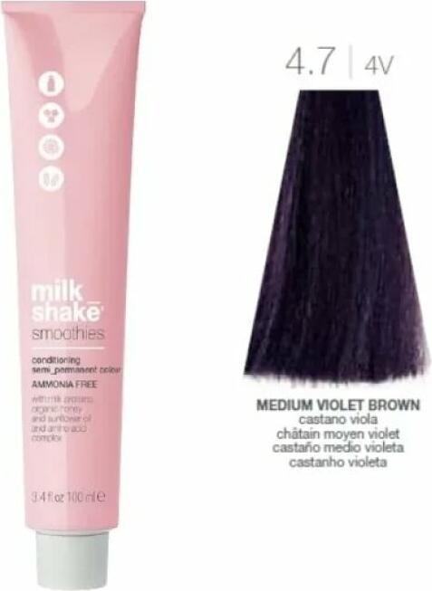 Immagine prodotto Milk_Shake Vopsea semipermanente Smoothies 4.74V, Castaniu Mediu Violet, 100ml