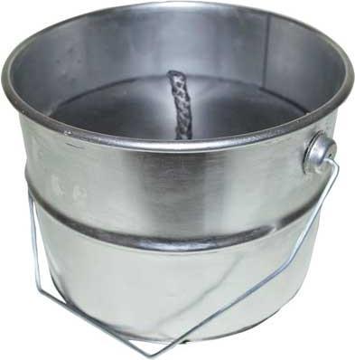 Baltic Candles Lysspand Braendetid 50 timer Blank med Sort fyld Udendørsbrug,2 stk/krt (2 Stk.)