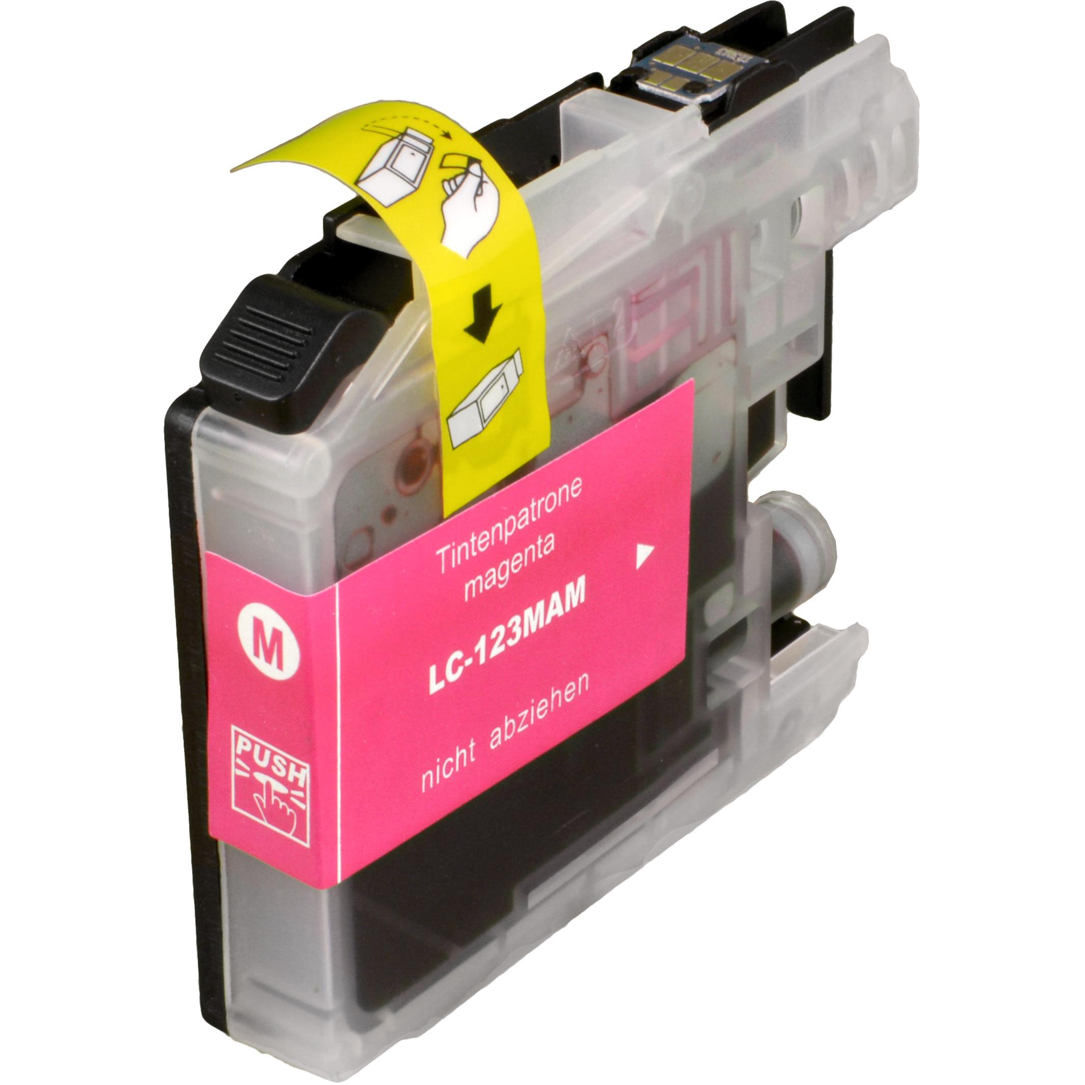 Thumbnail - Ampertec, Druckerpatrone, Tinte kompatibel mit Brother LC-123M magenta (M)