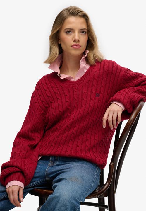 Produktbild Superdry Oversized Damen-Crewneck-Pullover (M)