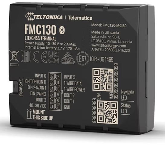 Image du produit Teltonika FMC130 - Terminal LTE avancé avec configuration d'entrée flexible