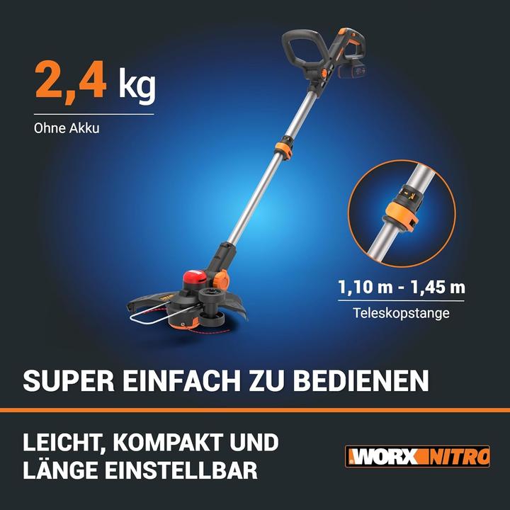 Productafbeelding Worx Akku-Rasentrimmer WG173E (Onkruidverdelgers)
