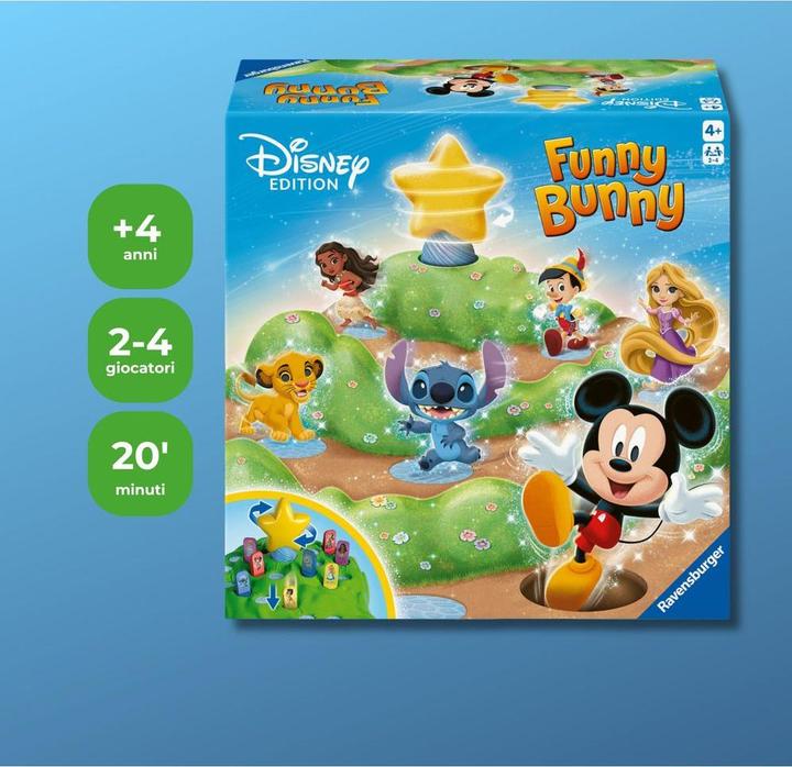 Image du produit Ravensburger Funny Bunny Disney Edition (Allemand, Espagnol, Français, Italien, 2 - 4 Joueur)