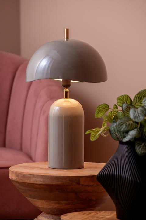 Actual product image Leitmotiv Tafellamp Querido - Donkergrijs - Ã˜25cm - Scandinavisch (E14)