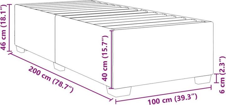 Image du produit vidaXL Bettgestell (120 x 190 cm)