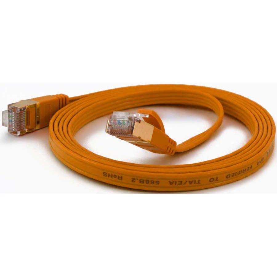 Wantec Flaches CAT6A FTP Patchkabel (CAT6a, 0.10 m), Netzwerkkabel