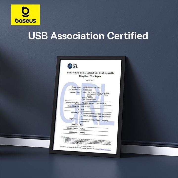Produktbild Baseus USB C – USB C (1 m, USB 4.0, 240 W)