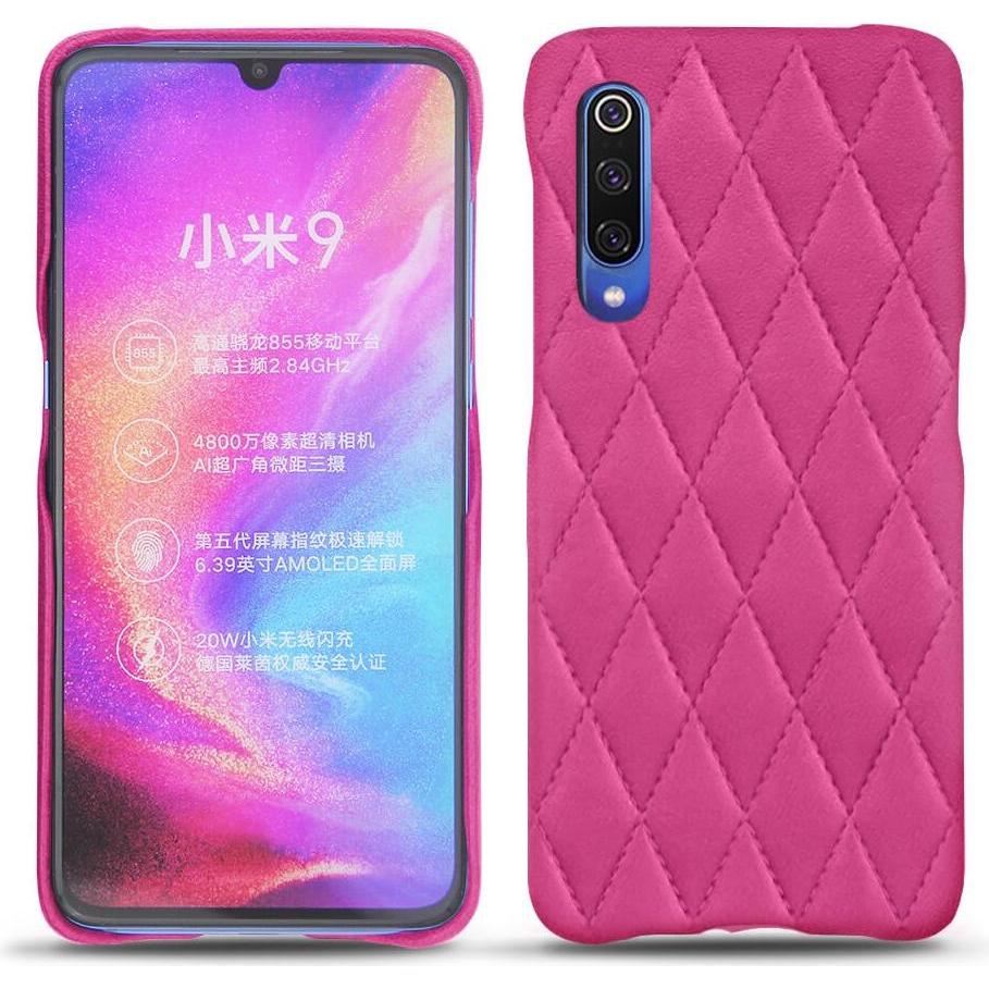 Noreve Lederschutzhülle (Xiaomi Mi 9), Smartphone Hülle, Rosa