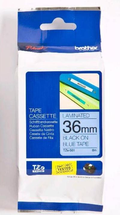Produktbild Brother P-touch Schriftband TZe laminiert (3.60 cm, Blau)
