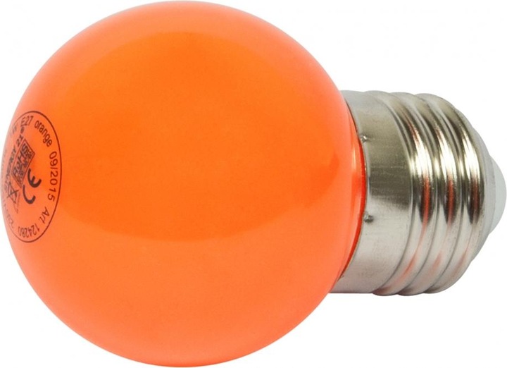 Synergy 21 LED Retrofit E27 Tropfenlampe G45 orange 1 Watt für Lichterkette (E27, 1 W, 1 x, A)
