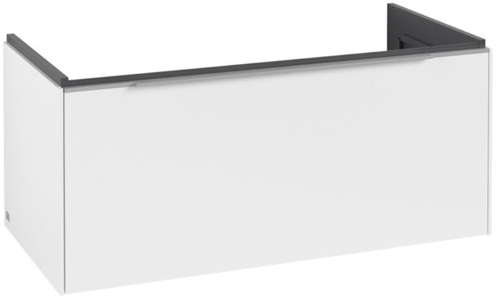 Griff: Aluminium glänzend, Front/Korpus: Pure White