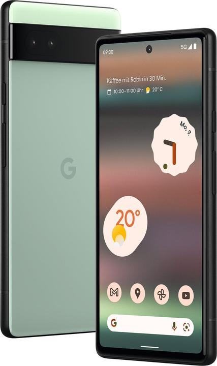 Produktbild Google Pixel 6a (128 GB, Sage Green, 6.10", SIM + eSIM, 5G)