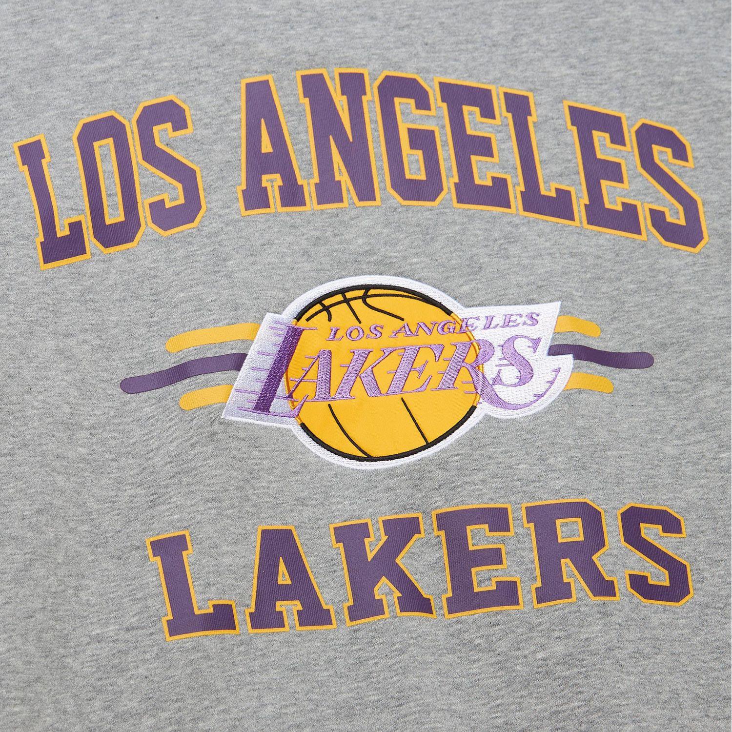 Thumbnail - Mitchell & Ness, Herren, Pullover, Fleece 4.0 Pullover Los Angeles Lakers - L, Grau, (L)