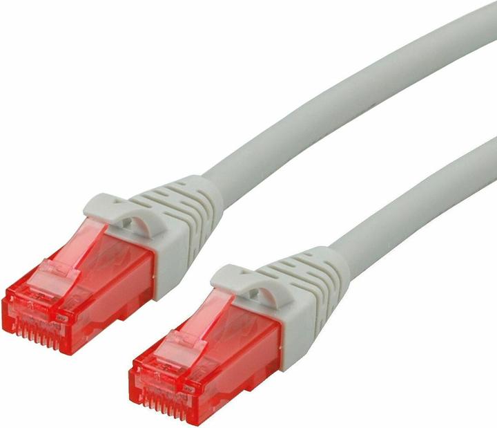 Actual product image Secomp ROLINE Patch Cable UTP, RJ45-RJ45 grey, Component Level, LSOH (UTP, CAT6, 15 m)