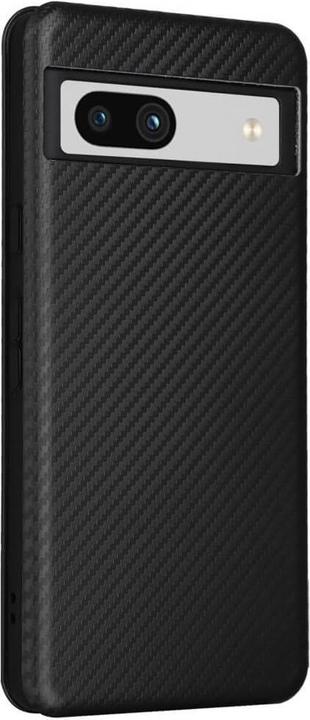 Actual product image Cover-Discount Google Pixel 7a - Carbon Look Flip Case black (Google Pixel 7a)