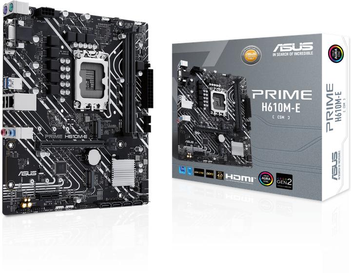 Actual product image ASUS PRIME H610M-E-CSM (LGA 1700, Intel H610, mATX)