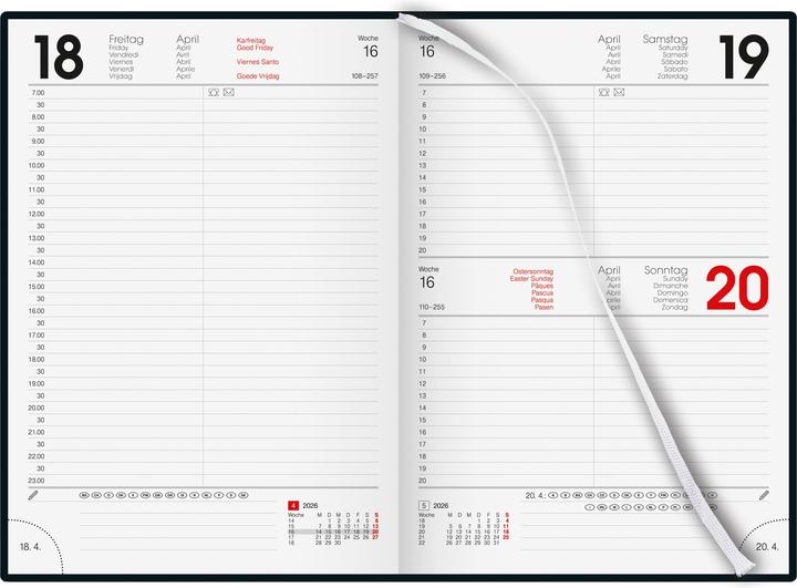 Immagine prodotto Biella Agenda business Budget (14,5 x 20,5 cm, 1 giorno / 1 pagina)