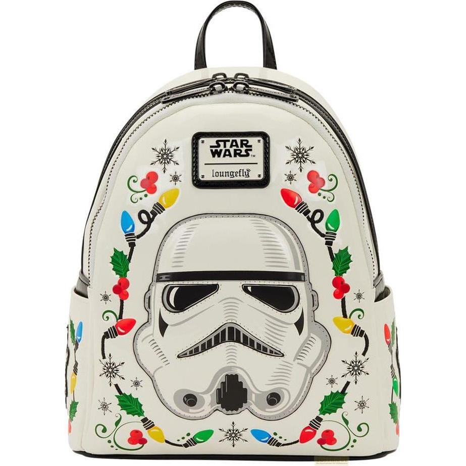 Loungefly, Borsa scuola materna, Star Wars by Mini Rucksack Stormtrooper Holiday
