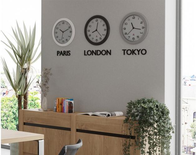 Actual product image Alba HORNEW" wall clock, quartz movement, white (30 cm)