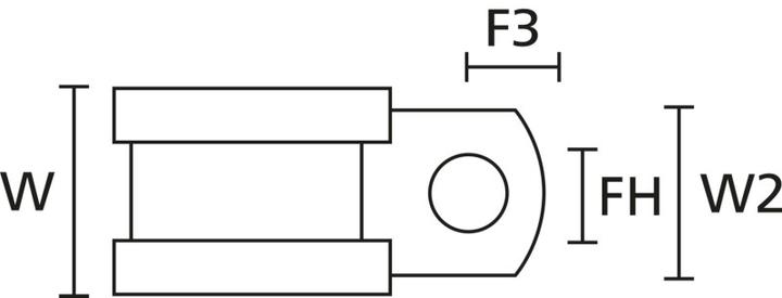 Actual product image HellermannTyton Cable p clip minium alloy 41.3 D black