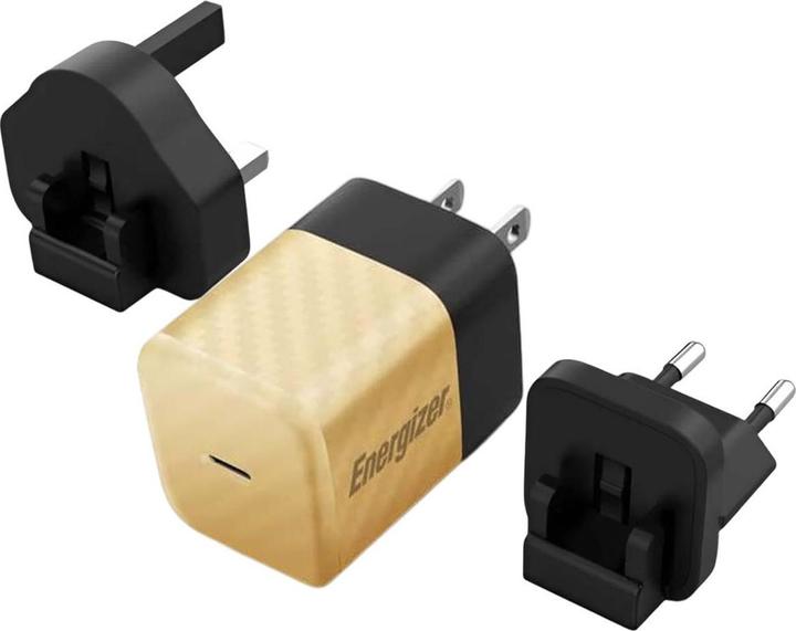 Energizer Power-Delivery Ladegerät – 20 W – EU/UK/US, gold (20 W)