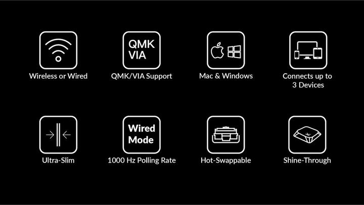 Produktbild Keychron K5 Pro (Schweiz, Kabelgebunden, Kabellos)