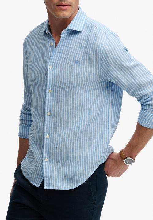 Immagine prodotto Superdry Riviera Leinenhemd mit langen Ärmeln (M)