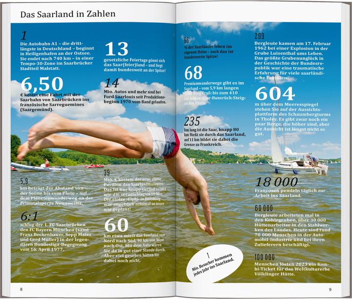 Produktbild direkt Reiseführer Saarland (Deutsch, Nicole Sperk, Wolfgang Felk, 2025)