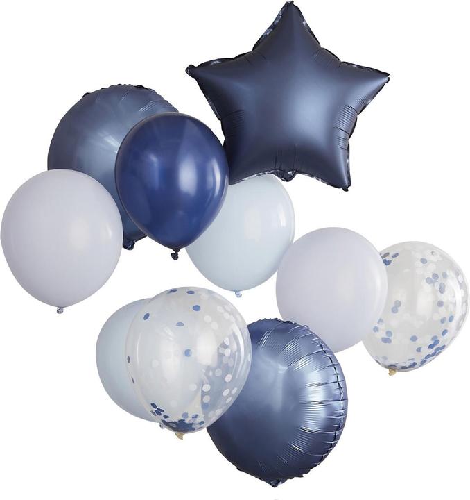 Actual product image Ginger Ray Balloons Blue assorted (10pcs) (1x)