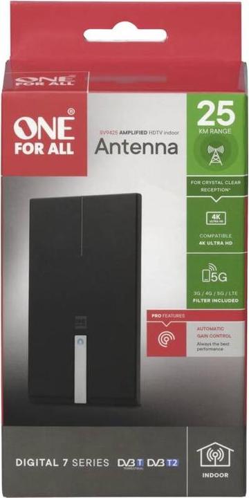Produktbild One for All DVB-T2 Premium Antenne 5G (Zimmerantenne, DVB-T / -T2)