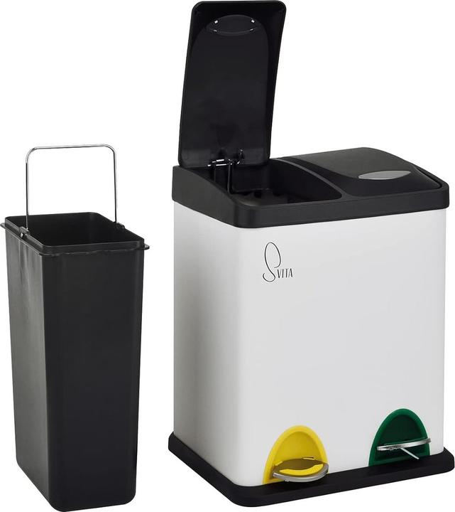 Image du produit Svita Treteimer TC2X8, 2x8 Liter, mit Softclose-Deckel (16 l)