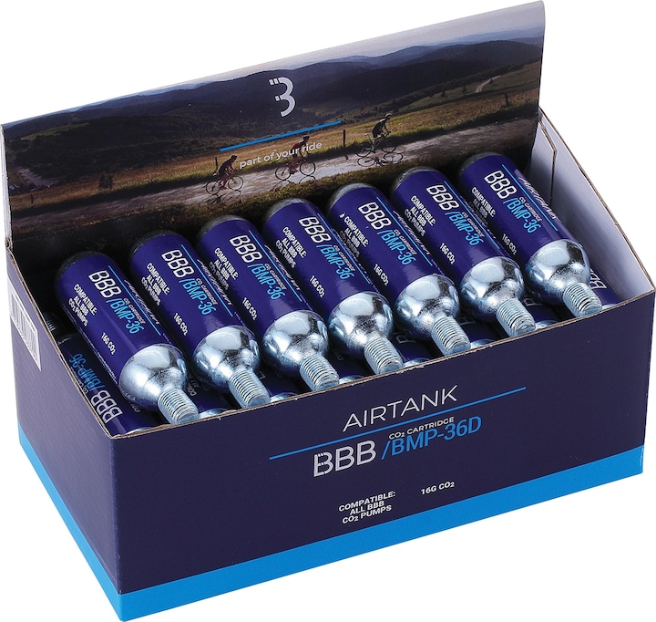 Actual product image BBB CO2 Kartuschen Co2 AirTanks Displaybox Set (Replacement CO2 cartridges)