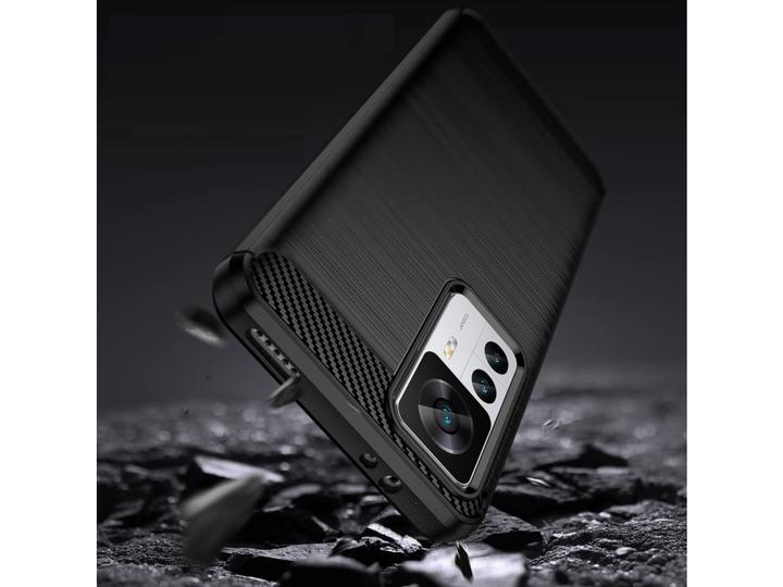 Produktbild Screenguard Xiaomi 12T Hülle Carbon Brushed Soft TPU (Xiaomi 12T)