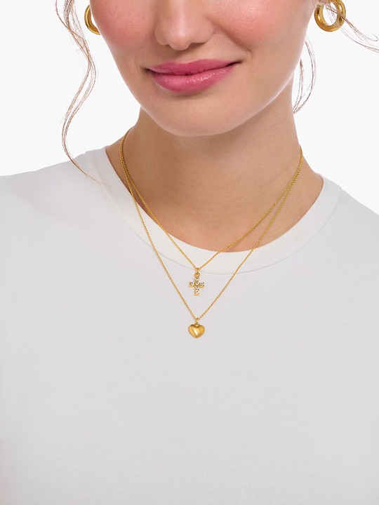 Produktbild Thomas Sabo Kette mit Herz-Anhänger vergoldet (925er Silber, 38 - 45 cm)