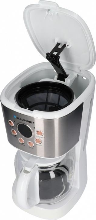 Produktbild Blaupunkt CMD802WH Kaffeemaschine Weiss, Silber Fassungsvermögen Tassen=14 Glaskanne, Display, Warm