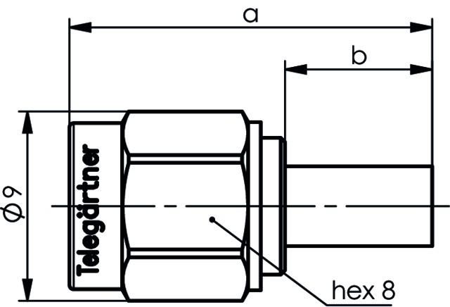 Actual product image Telegärtner SMA connector plug