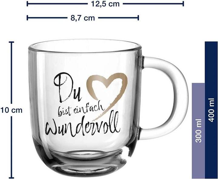 Actual product image Leonardo GK/Tasse 400ml -Du bist einfach wundervoll- (400 ml, 1x)