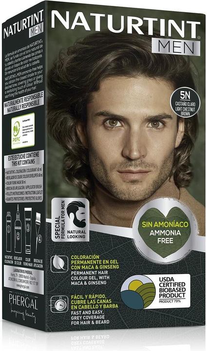 Productafbeelding Naturtint Men Hair Dye 5n Light Chestnut (Lichtbruin)