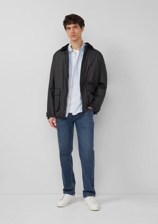 Immagine prodotto s.Oliver Hemd Regular Fit: Gemustertes Langarmhemd mit Kentkragen (L)