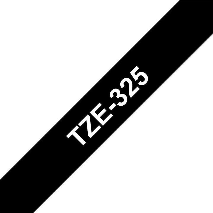 Produktbild Brother TZe-325 (0.90 cm, Schwarz, Weiss)