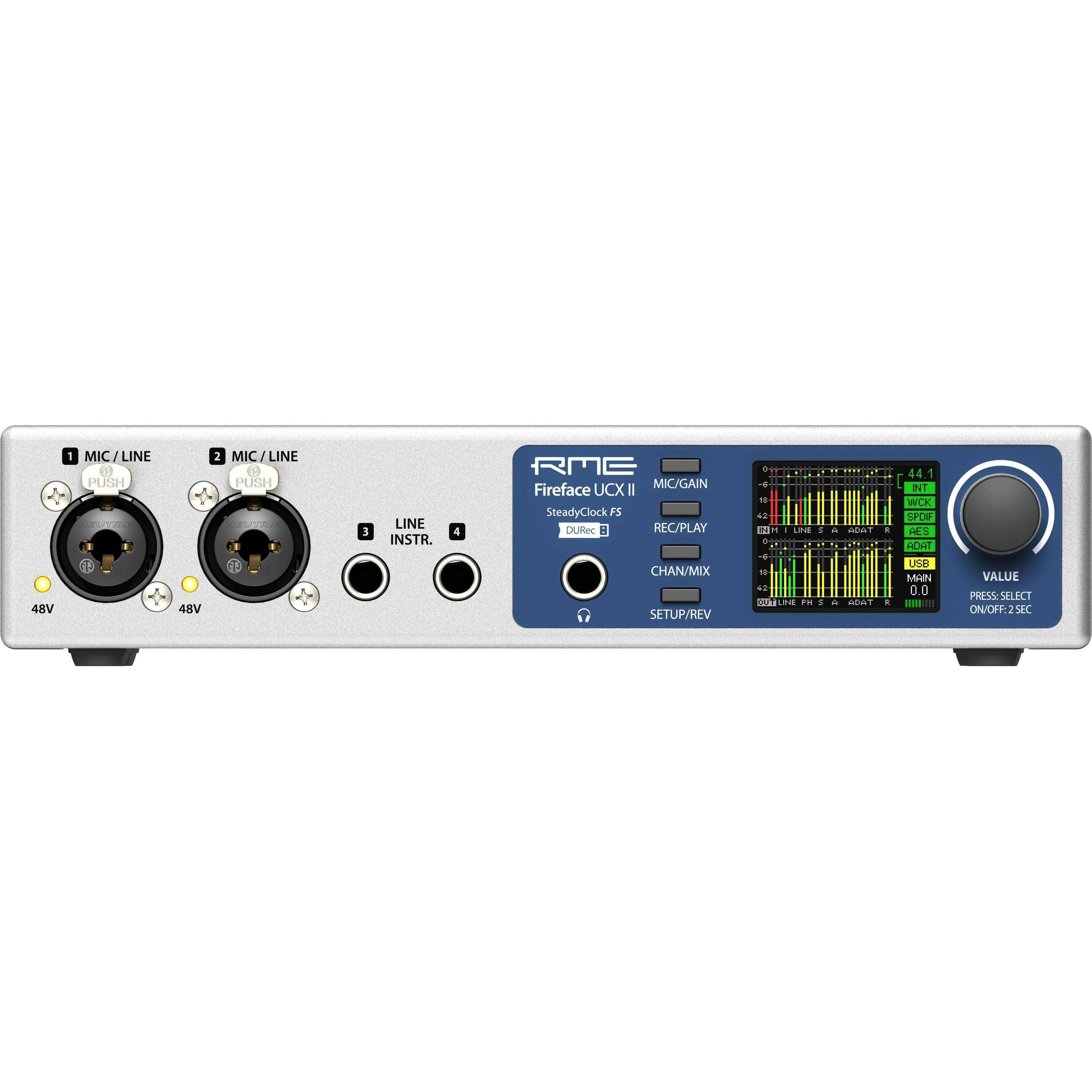 RME Audio Fireface UCX II (USB), Audio Interface, Blau, Silber