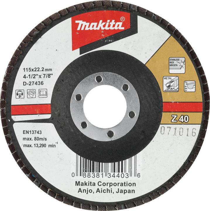 Produktbild Makita Fächerschleifsch. 115mm Z40 (Z40)