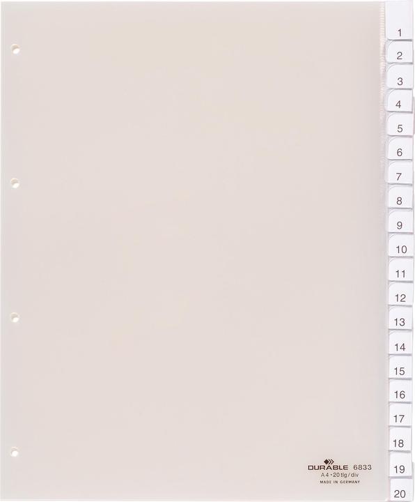 Actual product image Durable Register PP