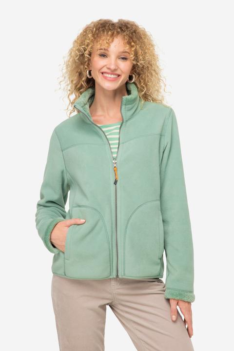 Produktbild Laurasøn Wende-Jacke, Fleece- und Teddy-Seite, Stehkragen, Langarm (L)